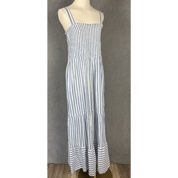 Raviya Women's Tiered Striped Dress Cover-up Multicolor Large New With Tags. - Picture 3 of 12